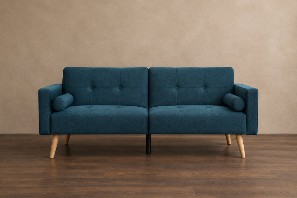 Foldable Futon Bed with Pillow