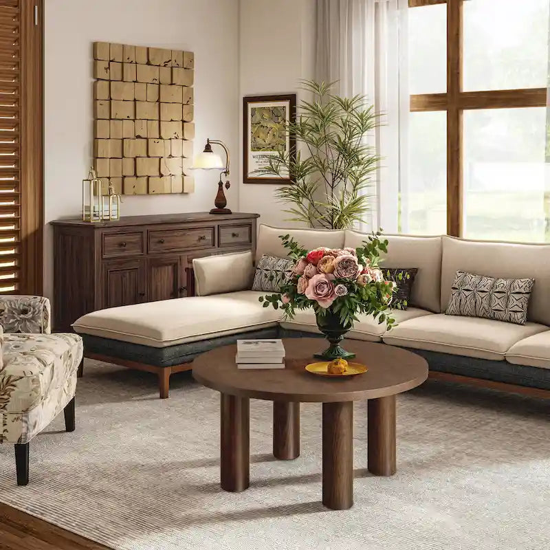 Kulatý konferenční stolek