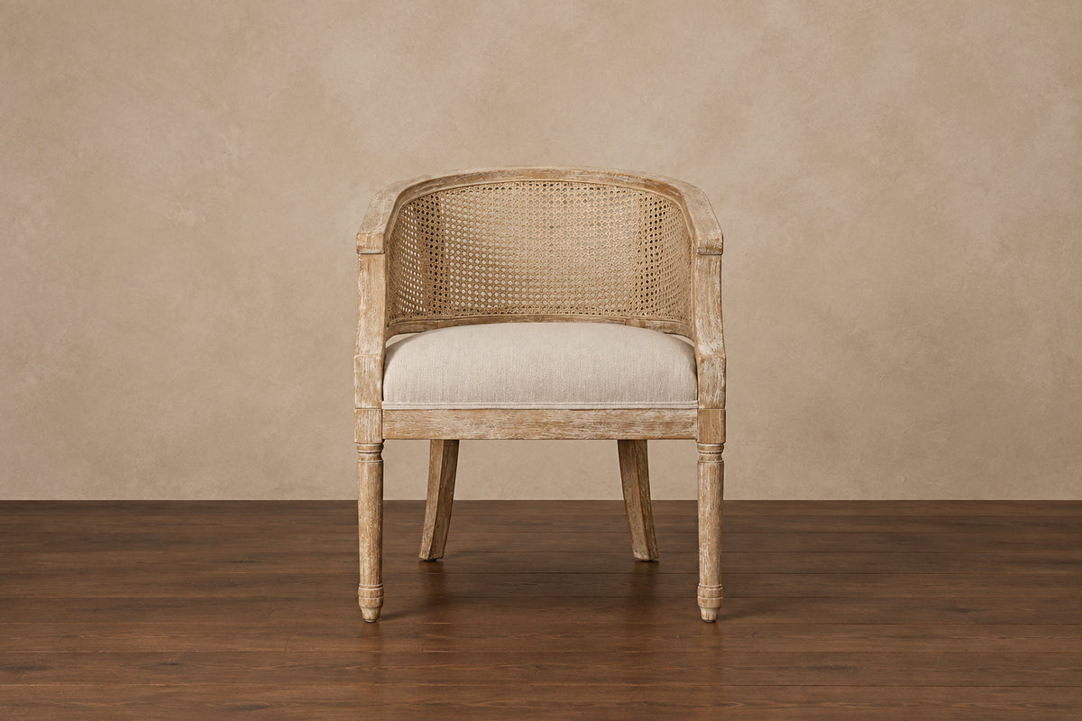 Wood and Cane Accent Chairs (Set of 2) by