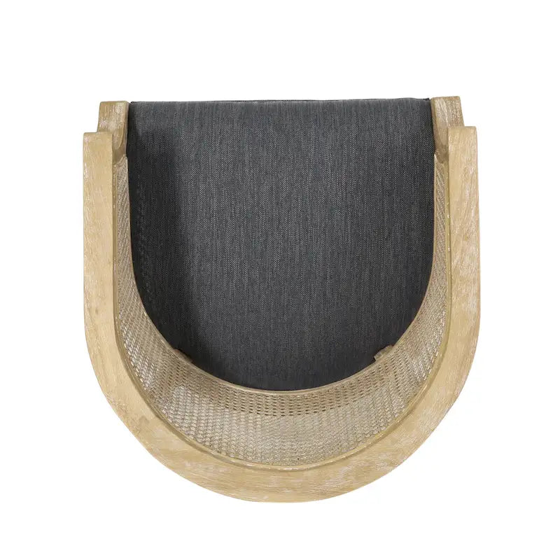 Akzentstühle aus Holz und Rohrgeflecht (2er-Set) von
