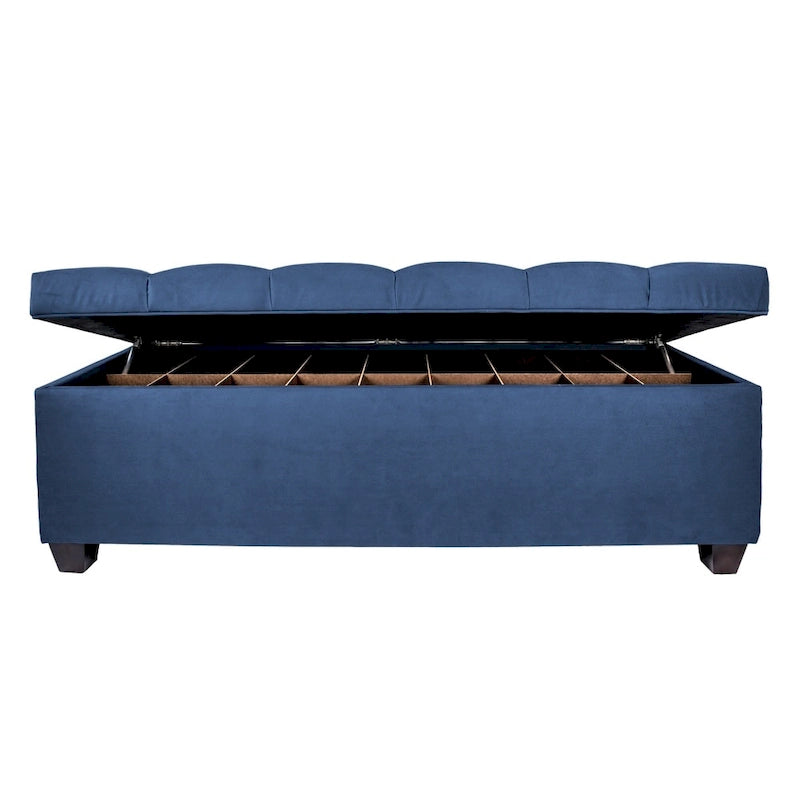Diamond-tufted Shoe Storage Bench