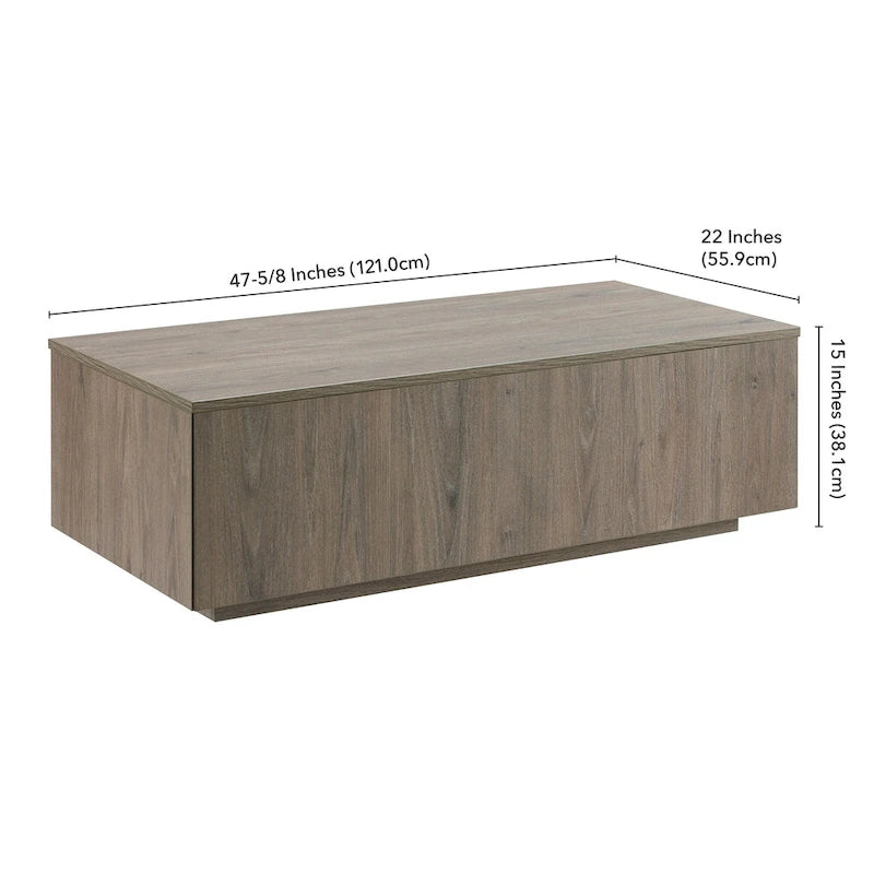 Table basse rectangulaire de 48 de largeur - 47.5 de largeur