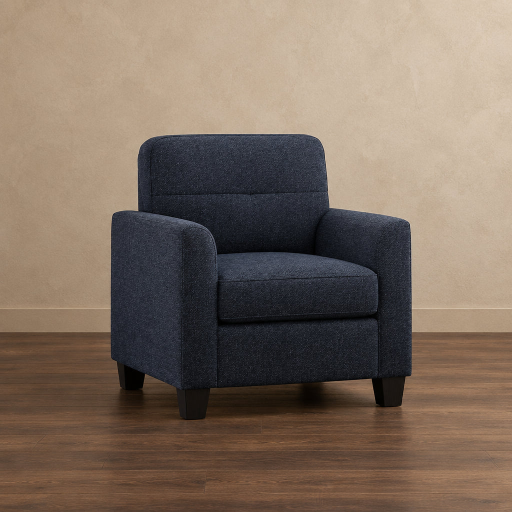 Mid-Century Upholstered Accent Chair Single Sofa with Armrest - 32.5Lx28.9Wx36.2H