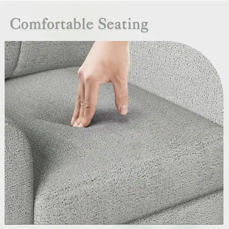 Mid-Century Upholstered Accent Chair Single Sofa with Armrest - 32.5Lx28.9Wx36.2H
