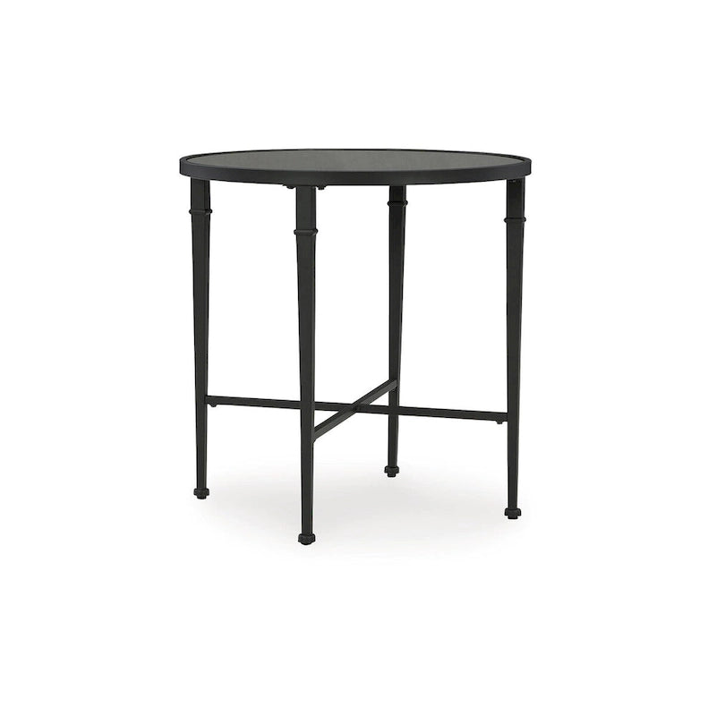 Tavolino d'accento nero - 26W x 26D x 26H