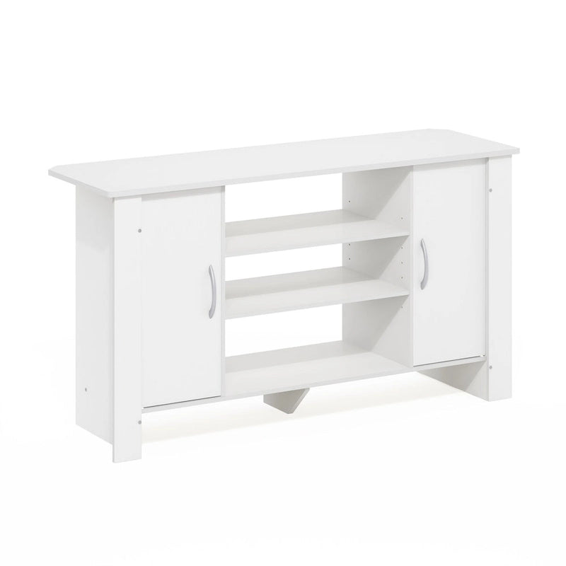 Furinno Econ TV Stand Entertainment Center, White